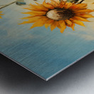 Les Geants De L’Ete - Summer Giants - Sunflower Field Art Prints Impression metal