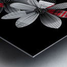 Plaid Botanica 26 - Contemporary Floral Art Prints Metal print