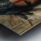 The Gaze Of Fire - Mythic Portrait Art Prints Metal print