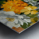 Fleurs Captives - Captive Flowers - Botanical Collage Art Prints Metal print