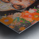 Pensamientos Florales - Floral Thoughts - Pop Surreal Floral Art Prints Metal print