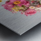 La Vita Dopo La Morte - Life After Death - Floral Skeleton Art Prints Metal print