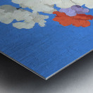 Fiori NellAzzurro - Flowers In The Blue - Italian Floral Art Prints Metal print