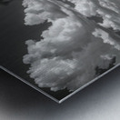 Prairie Road - Monochrome Landscape Art Prints Metal print