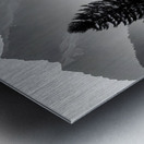 Morning Fog In The Valley - Monochrome Landscape Art Prints Impression metal