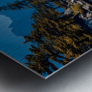 Stillness Between The Pines - Mountain Lake Landscape Art Prints Impression metal