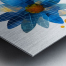 Plaid Botanica 33 - Modern Floral Art Prints Metal print