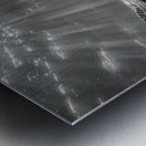 The Slow Path – Minimal Monochrome Art Print Metal print