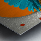 Atomic Petals – Modern Floral Art Print Metal print