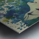 Memories in Blue – Vintage Collage Poster Art Print Metal print