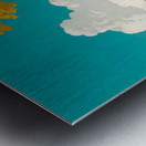 The Elegant Cyclist – Vintage Cycling Poster Art Print Metal print