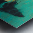 The Hidden Gaze – Vintage Fashion Art Print Metal print