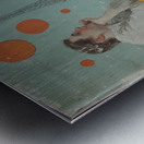 Laughter and Citrus – Vintage Cafe Poster Art Print Metal print