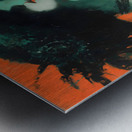 Sous le Chapeau Noir – Beneath the Black Hat Vintage Poster Art Print Metal print