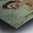 Parisian Joy Portrait – Vintage French Art Print Metal print