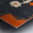 Noir Elegance Portrait – Vintage Fashion Art Print Metal print