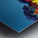 Radiant Bloom – Floral Landscape Art Print Metal print