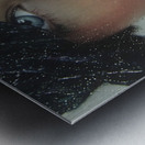 The Stare – Vintage Fashion Portrait Art Print Metal print