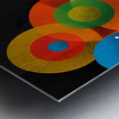 Orbit Spectrum – Color Meets Monochrome Abstract Art Print Impression metal