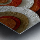 Terra Rings – Modern Geometric Art Print Metal print