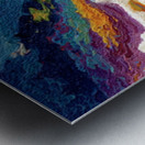 Spectrum Cloudburst – Textured Impasto Abstract Print Metal print