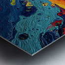 Supernova Sunburst – Vivid Fluid Abstract Print Metal print