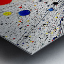 Primary Collision – Modern Abstract Splatter Print Metal print