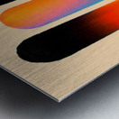 Chromatic Towers – Gradient Bar Abstract Print Metal print