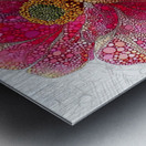 Cosmic Petals – Pink and Blue Pop Art Floral Print Metal print