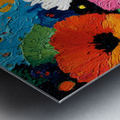 Impasto Carnival – Thick Palette Knife Floral Print Impression metal