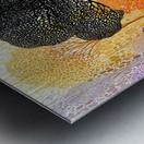 Lilywood Twilight – Mosaic Forest Reflection Print Metal print