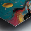 Cosmic Avenue – Surreal Planet Road Print Metal print