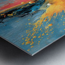 Quadrant Burst – Color Collision Abstract Print Metal print