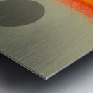 Desert Orbit – Retro Sun and Pyramid Abstract Print Metal print