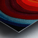 Chromatic Whirlpool – Beaded Concentric Abstract Print Metal print