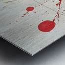 Line of Fire – Minimalist Splatter Abstract Print Metal print