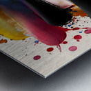 Stacked Tides – Layered Brush Columns Print Metal print