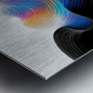 Spectrum Meander – Ribbon Flow Abstract Print Metal print