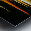 Sonic Strata – Horizontal Streaks Abstract Print Metal print