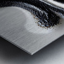 Duality Drip – Yin-Yang Abstract Print Metal print