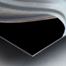 Silver Serpentine – Minimal Monochrome Curve Print Metal print