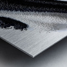 Tideform Sphere – Textured Black & White Print Metal print