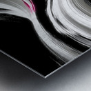 Silk Currents – Black & White Flow Print Metal print