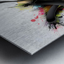 Smoke & Sparks – Minimal Ink Splash Print Metal print