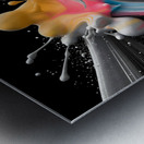 Arc Reactor – Neon Ribbon Abstract Print Metal print