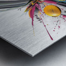 Vector Bloom – Kinetic Paint Splashes Print Metal print