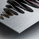 Zen Stack – Minimal Balance Stones Abstract Print Metal print