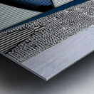 Golden Gaze – Abstract Portrait Eye Print Metal print