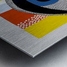 Blue-Eyed Geometry – Modern Surreal Eye Print Metal print