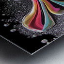 Chromatic Surge – Fluid Abstract Print Metal print